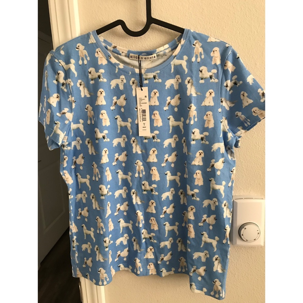Alice and Olivia poodle shirt